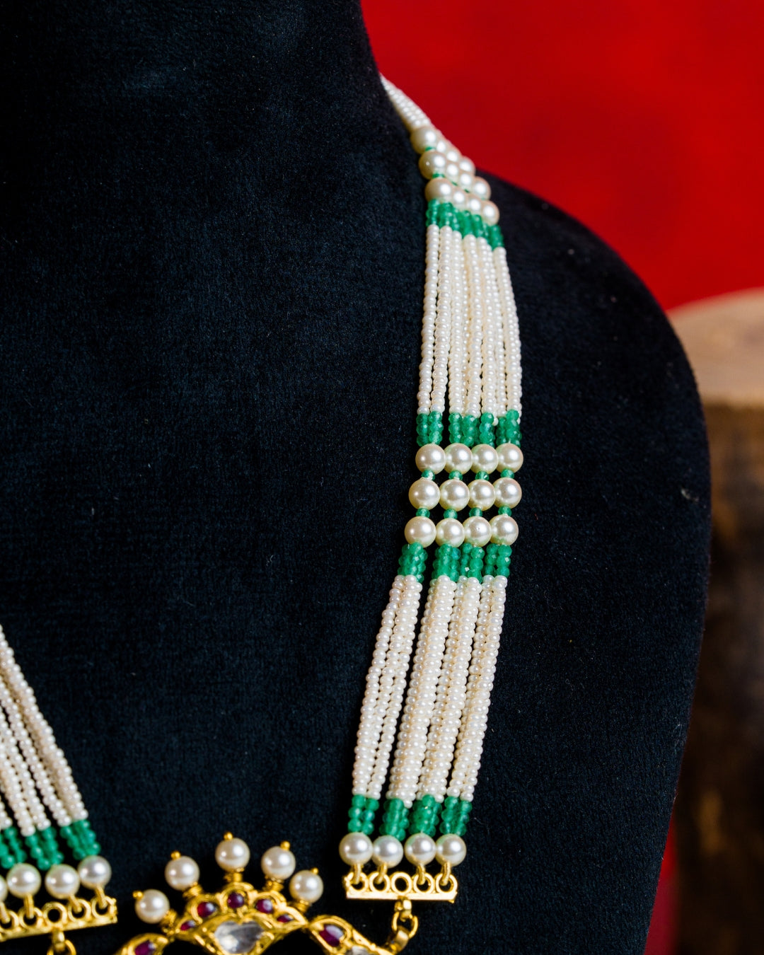 Panchlada Emerald Drop Set