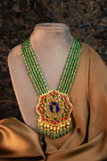 SHRINATH JI EMERALD GLORY NECKLACE