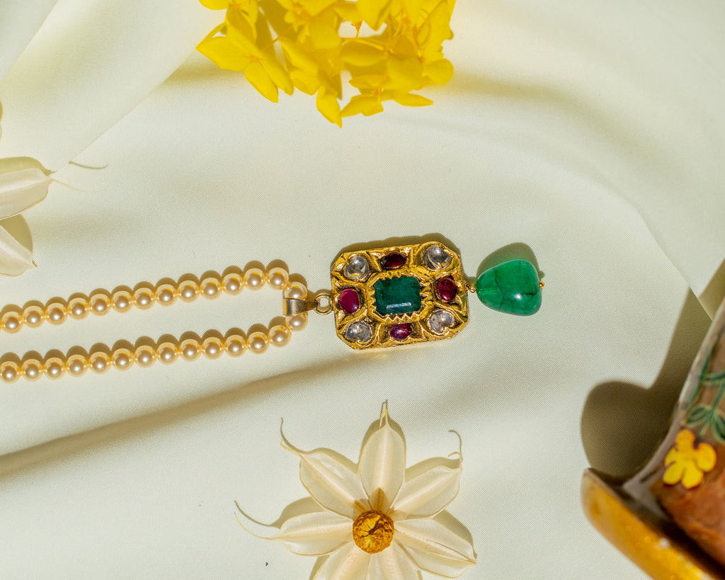 AURUM RUBY PANNA GRACE PENDANT